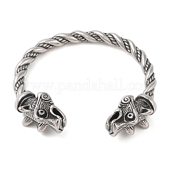 Bracelets manchettes ouverts Viking en acier inoxydable 304 pour hommes&nbsp;BJEW-U001-07A-G