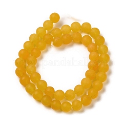 Naturales teñidos abalorios de jade blanco hebras&nbsp;G-M402-B01