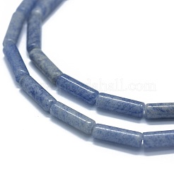 Brins de perles d'aventurine bleue naturelle teintes et chauffées&nbsp;G-F631-D12-01