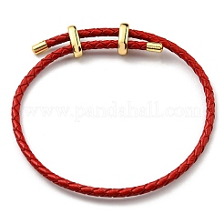 Lederarmbänder geflochtene Schnur&nbsp;BJEW-G675-06G-15