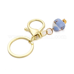 Llavero colgante de porcelana gato de la fortuna&nbsp;KEYC-G064-03G