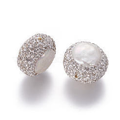 Culture des perles perles d'eau douce naturelles&nbsp;PEAR-F015-25-01