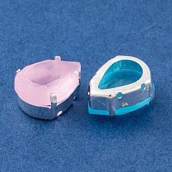 Tropfenförmiger Strass zum Aufnähen&nbsp;GLAA-K069-09S