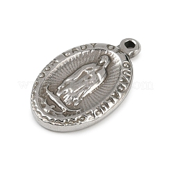 Pendentifs en acier inoxydable 201 anti-ternissement&nbsp;STAS-C057-21P-1