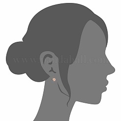 925 sterling silver borchie orecchio&nbsp;JE536E-01