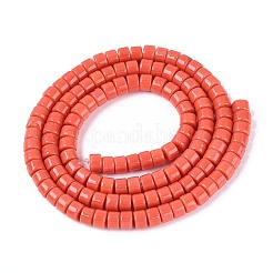 Fili di perline di vetro opaco tinta unita&nbsp;GLAA-N026-2x4mm-05