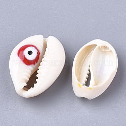 Cuentas de concha de cowrie natural&nbsp;X-SHEL-S274-41