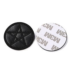 Computergesteuerte Stickerei Kunstleder selbstklebende Patches&nbsp;DIY-G031-01F