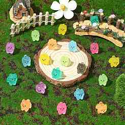 40 pezzo di ornamenti in miniatura luminosi a forma di cane in 8 colori&nbsp;DJEW-CJZ0001-004