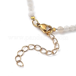 Collares de cuentas de piedra lunar arcoiris natural&nbsp;NJEW-JN02985-01