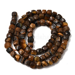 Chapelets de perles d'œil de tigre naturel&nbsp;G-B107-B02-02A