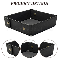 Bandejas de almacenamiento de cuero sintético&nbsp;ODIS-WH20013-03A-02