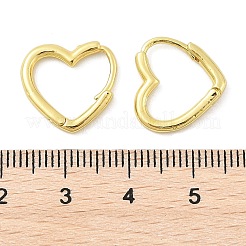 Ottone orecchini a cerchio Huggie&nbsp;EJEW-C502-09G