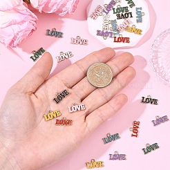 32 Stück 8 Farben Anhänger aus Emaille mit Valentinstagsthema&nbsp;ENAM-YW0008-76