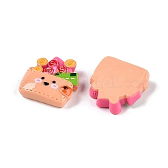 Supermarkt Thema opake Harz Decoden Cabochons&nbsp;LS-RESI-N039-115C