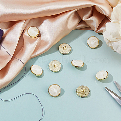 20 Stück Legierungsharzknöpfe&nbsp;DIY-FH0009-88