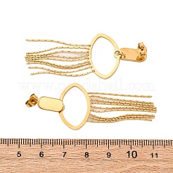 Pendientes con borlas de acero inoxidable 304&nbsp;EJEW-Z098-04G