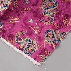 Baumwollstoff mit Drachenmuster&nbsp;AJEW-WH0481-274A