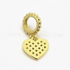 Cz messing micro pave aaa kubik zirkonia großes loch europäische baumeln charme&nbsp;ZIRC-L014-07G-NR