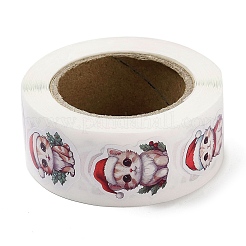 Noël rond avec des autocollants de rouleau de mots&nbsp;DIY-S045-01C