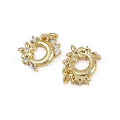 Colgante micropavé cubic zirconia de latón&nbsp;KK-Z120-07G-01