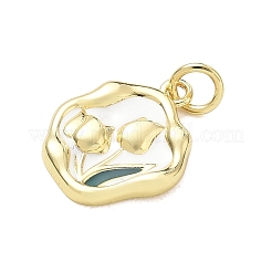 Ciondoli smaltato in ottone&nbsp;KK-CBA3F25-09G-02