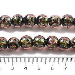 Handgefertigte Stränge aus Folien-Bunte Malereiperlen&nbsp;FOIL-K003-06B-18