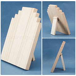 Présentoirs à bijoux en bois de pin&nbsp;NDIS-WH0007-01