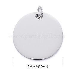 Pendentifs en acier inoxydable 201 résistant au ternissement&nbsp;STAS-S105-T637-1-20