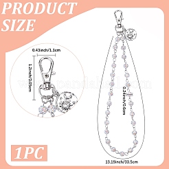 1 pendentif décoratif en pâte polymère et strass&nbsp;HJEW-BM0001-51