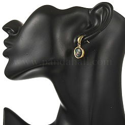 Pendientes colgantes de acero inoxidable 304 para mujer.&nbsp;EJEW-JE07347