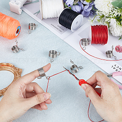 16 Stück Strickfingerhüte aus Stahldraht in 2 Ausführungen&nbsp;FIND-SC0007-71