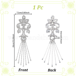 Blumen-Glas-Strass-Applikationen&nbsp;DIY-WH0671-032