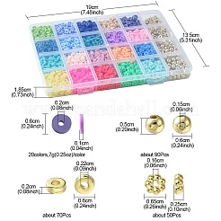 DIY Heishi Polymer Clay Perlen Schmuckherstellungsset&nbsp;DIY-FS0005-94B