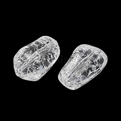 Perles acryliques transparentes craquelées&nbsp;AC-CBA7340-02