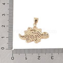 Pendentifs avec zircon cubiques à micro-pavés en laiton&nbsp;KK-E111-45A-G