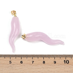 Lampwork fait à la main avec pendentifs en laiton&nbsp;KK-Q095-02A-08