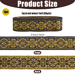 Vintage-Jacquard-Polyesterband&nbsp;OCOR-WH0109-341A