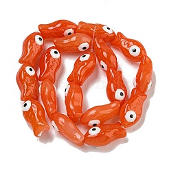 Perle di vetro trasparenti fatte a mano&nbsp;GLAA-N0028-03F