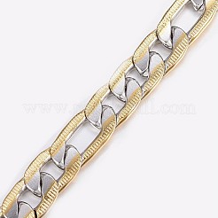 Figaro-Kettenarmbänder aus 304er Edelstahl für Herren&nbsp;BJEW-I238-11A