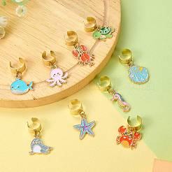 9 pendentif stéthoscope décoratif en alliage émaillé&nbsp;HJEW-SW00235