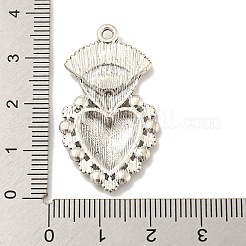 Tibetischen Stil Legierung Anhänger Emaille Fassungen&nbsp;TIBE-L013-10AS-04