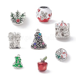 Legierung Rhinestone European Beads&nbsp;MPDL-Q213-16P