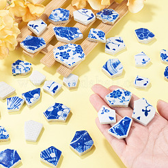 Cabochons en porcelaine&nbsp;PORC-TA0001-74