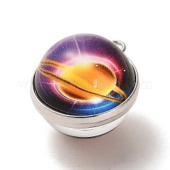 Leuchtende Glaskugelanhänger im Galaxienthema&nbsp;GLAA-D021-01P-03