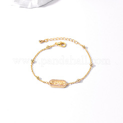 Bracciali a maglie ovali in ottone&nbsp;XB4113-1