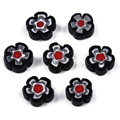 Chapelets de perle de millefiori en verre manuelles&nbsp;LAMP-N029-017D-09