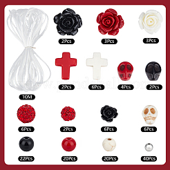 DIY-Stretcharmband-Kits zum Thema Halloween&nbsp;DIY-SC0031-78
