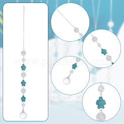 Décorations de pendentif en forme de larme de verre&nbsp;HJEW-AB00553