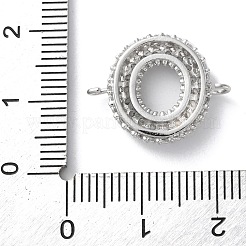 Liens lettres en laiton micro pavé de zircones cubiques&nbsp;KK-I717-04O-P